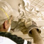 restauratie van plafond door middel van mallen
